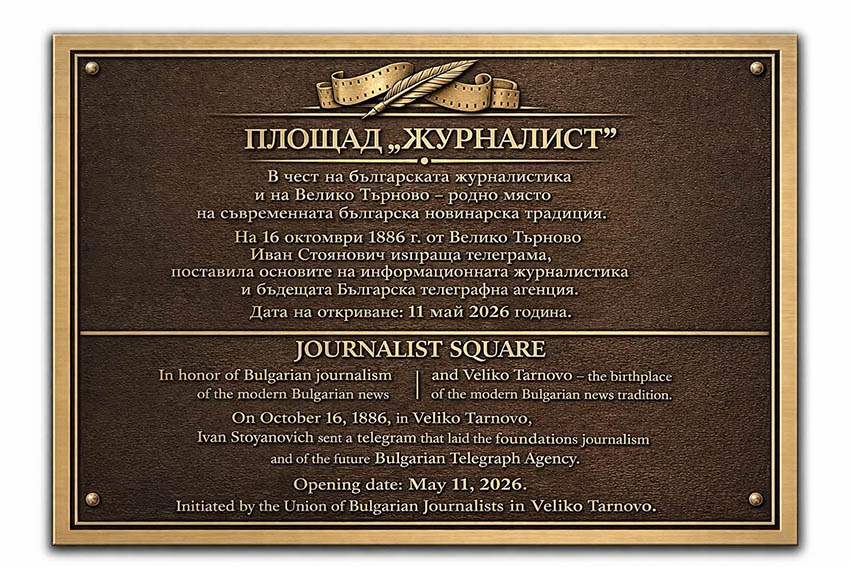 Велико Търново вече има площад \