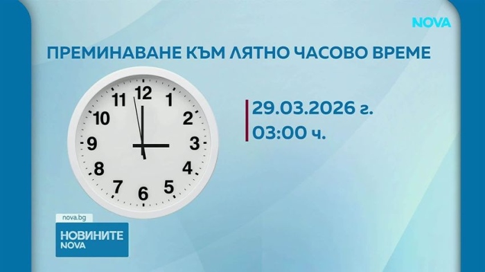 Тази нощ местим стрелките на часовника с един час напред